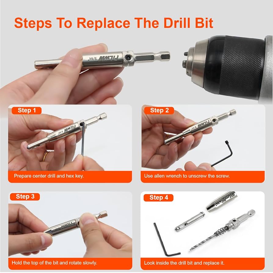 FiLwW Self-Centering Drill Bit Set, CC2430 3/32
